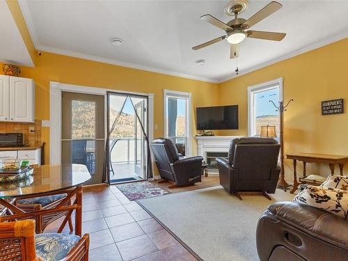 8337 Okanagan Landing Road, Vernon, BC - Indoor Photo Showing Living Room With Fireplace