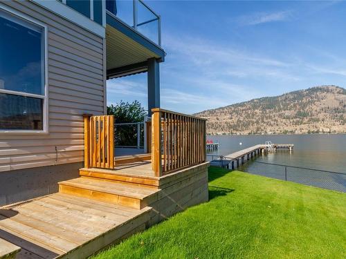 8337 Okanagan Landing Road, Vernon, BC - Outdoor With Body Of Water With Deck Patio Veranda With Exterior