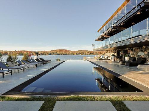 Pool - 6 Av. Des Amiraux, Estérel, QC - Outdoor With Body Of Water With View