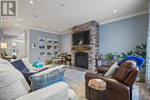 8 Sugar Pine Crescent, St. John'S, NL - Indoor Photo Showing Living Room With Fireplace