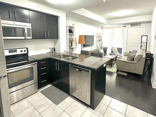 106-650 Sauve St, Milton, ON - Indoor Photo Showing Kitchen With Double Sink