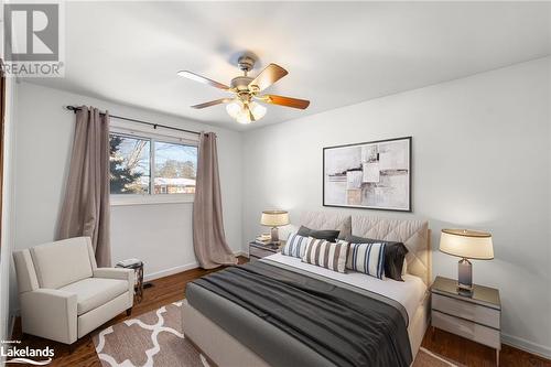 This photo is virtually staged - 37 Mckay Street, Minden, ON - Indoor Photo Showing Bedroom