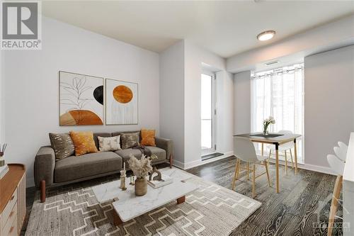 Virtually Staged - 428 Sparks Street Unit#501, Ottawa, ON - Indoor Photo Showing Living Room