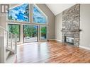 4868 Riverview Drive Unit# 80, Edgewater, BC  - Indoor Photo Showing Living Room With Fireplace 