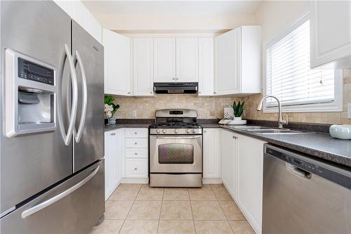 204 Springstead Avenue, Stoney Creek, ON - Indoor Photo Showing Kitchen With Double Sink