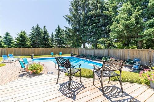 534 Concession 8 Road E, Flamborough, ON - Outdoor With In Ground Pool With Deck Patio Veranda With Backyard