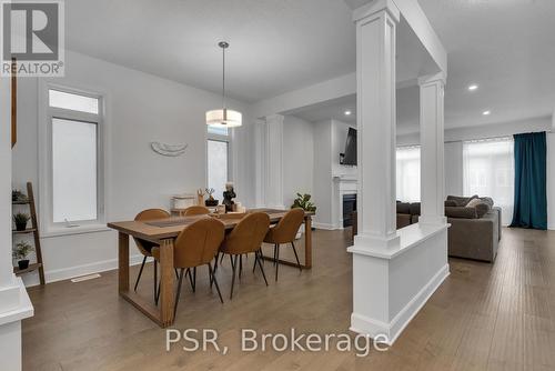 1506 Shira Dr, Kingston, ON - Indoor Photo Showing Dining Room With Fireplace