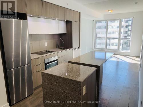 #708 -55 Regent Park Blvd, Toronto, ON - Indoor Photo Showing Kitchen With Stainless Steel Kitchen With Upgraded Kitchen