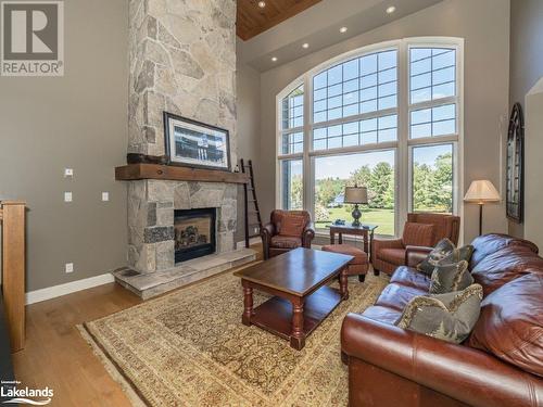 3876 Muskoka Rd Hwy 118 W Unit# Sandfield 4 Week 1, Port Carling, ON - Indoor Photo Showing Living Room With Fireplace