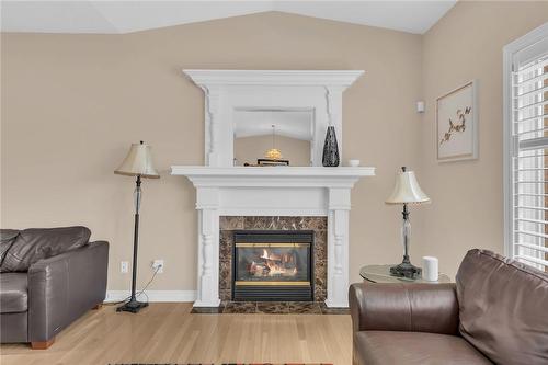 135 Garth Trails Crescent, Hamilton, ON - Indoor Photo Showing Living Room With Fireplace