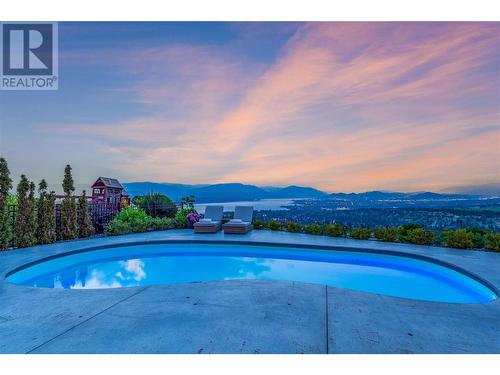 936 Lamont Lane, Kelowna, BC - Outdoor With In Ground Pool With View