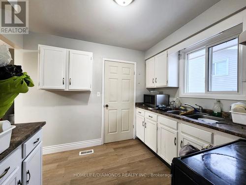 413 First Ave, Welland, ON - Indoor Photo Showing Kitchen With Double Sink