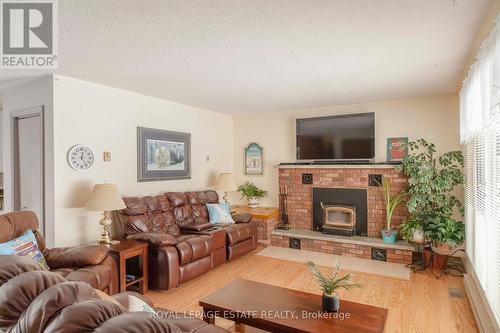 607 D Line, South Bruce Peninsula, ON - Indoor Photo Showing Living Room With Fireplace