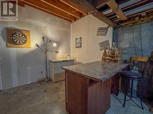 456 Second Ave, Matheson, ON - Indoor Photo Showing Basement With Fireplace