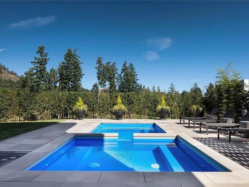 2022 Pebble Dr, Langford, BC - Outdoor With In Ground Pool With Backyard