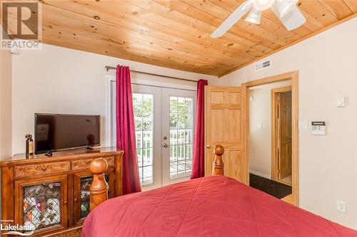 Bedroom 3 w/ Walkout - 36 Yellowhead Island, Port Severn, ON - Indoor Photo Showing Bedroom