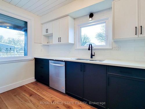208 Holmesdale Ave, Hamilton, ON - Indoor Photo Showing Kitchen With Double Sink