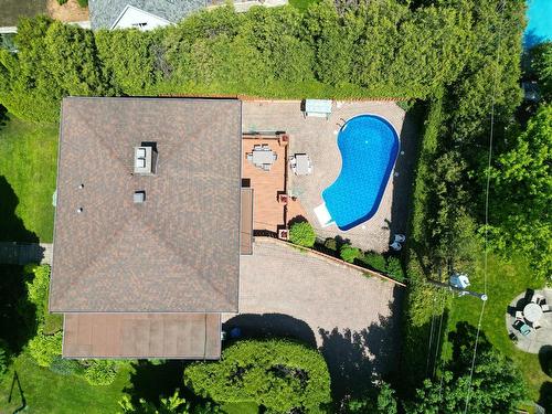 Aerial photo - 60 Ch. Normandy, Mont-Royal, QC - Outdoor With In Ground Pool