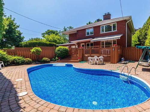 Piscine - 60 Ch. Normandy, Mont-Royal, QC - Outdoor With In Ground Pool With Deck Patio Veranda With Backyard