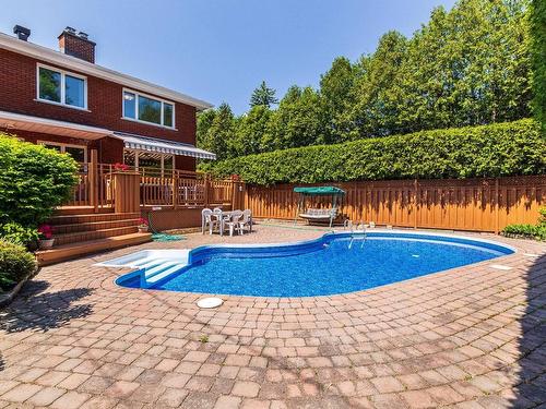 Piscine - 60 Ch. Normandy, Mont-Royal, QC - Outdoor With In Ground Pool With Deck Patio Veranda With Backyard