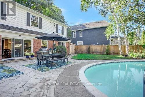 161 Dornie Rd, Oakville, ON - Outdoor With In Ground Pool With Deck Patio Veranda
