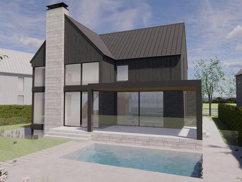 Back facade - 4030 Rue De La Fougère, Saint-Bruno-De-Montarville, QC - Outdoor With In Ground Pool