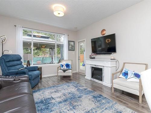 2470 Fern Way, Sooke, BC - Indoor Photo Showing Living Room With Fireplace