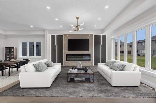 449 Stone Church Road W|Unit #Lot 3, Hamilton, ON - Indoor Photo Showing Living Room With Fireplace