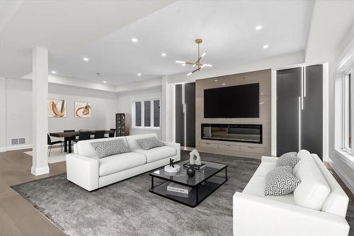 449 Stone Church Road W|Unit #Lot 3, Hamilton, ON - Indoor Photo Showing Living Room With Fireplace