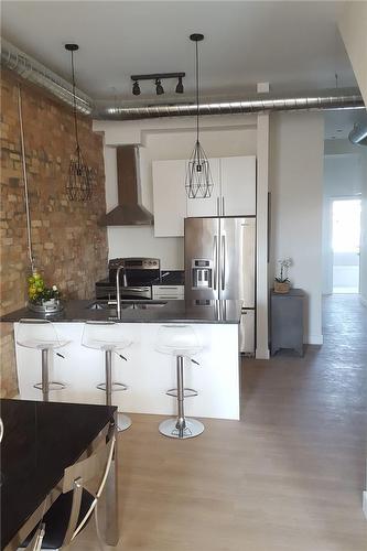 185-187 King Street E|Unit #1, Hamilton, ON - Indoor Photo Showing Kitchen With Stainless Steel Kitchen With Upgraded Kitchen