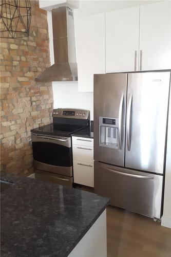 185-187 King Street E|Unit #1, Hamilton, ON - Indoor Photo Showing Kitchen With Stainless Steel Kitchen