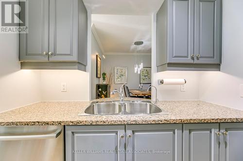 #406 -2 Edith Dr, Toronto, ON - Indoor Photo Showing Kitchen With Double Sink With Upgraded Kitchen