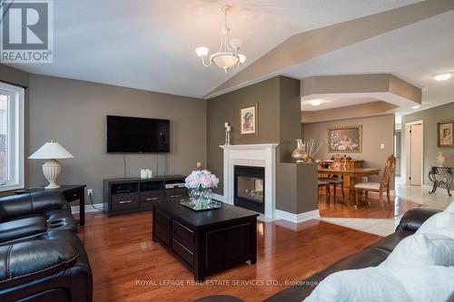 53 National Cres, Brampton, ON - Indoor Photo Showing Living Room With Fireplace