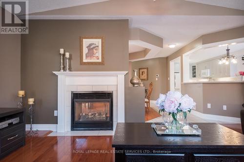 53 National Cres, Brampton, ON - Indoor Photo Showing Living Room With Fireplace