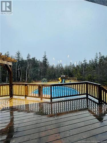 5 Bancroft Point Road, Grand Manan, NB - Outdoor With Above Ground Pool With Deck Patio Veranda With Backyard With Exterior