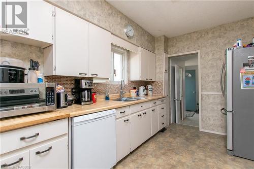 1095 2Nd Avenue W, Owen Sound, ON - Indoor Photo Showing Kitchen With Double Sink