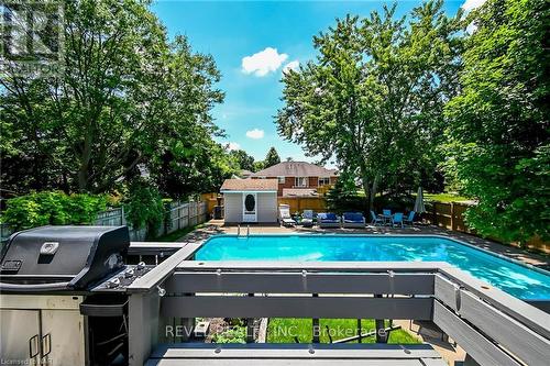 35 Countryside Dr, Welland, ON - Outdoor With In Ground Pool With Backyard