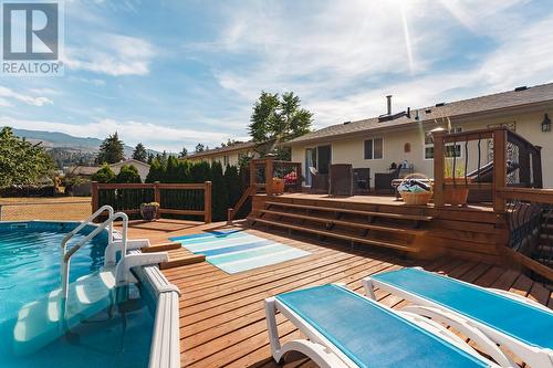 4479 Wasilow Road, Kelowna, BC - Outdoor With Above Ground Pool With Deck Patio Veranda