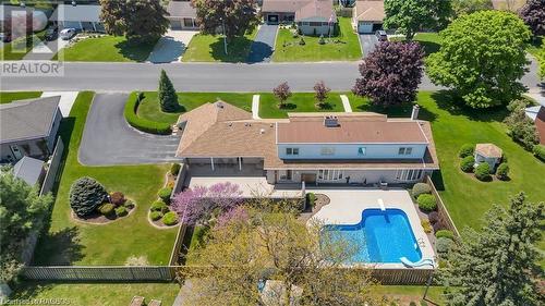 241 4Th Avenue, Hanover, ON - Outdoor With In Ground Pool With Deck Patio Veranda