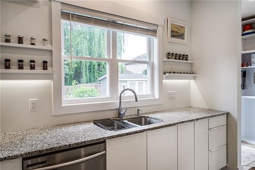 15 Arden Avenue, Hamilton, ON - Indoor Photo Showing Kitchen With Double Sink