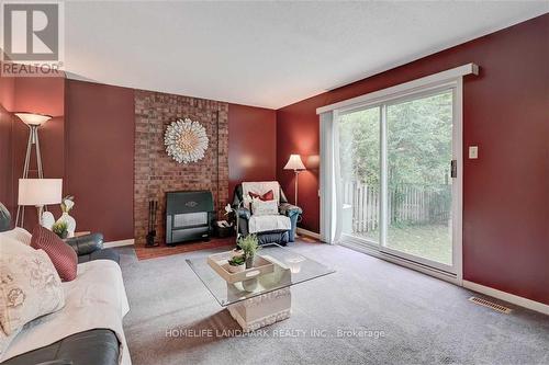 #Br 1 -334 Primrose Lane, Newmarket, ON - Indoor Photo Showing Living Room With Fireplace