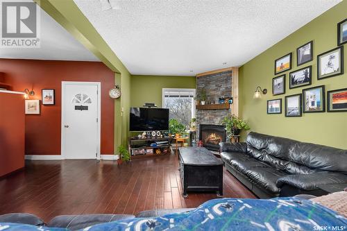 Maitland Acreage, Marquis Rm No. 191, SK - Indoor Photo Showing Living Room With Fireplace