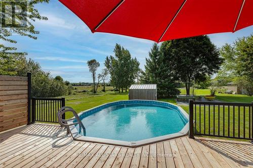 8281 Morning Glory Rd, Georgina, ON - Outdoor With Above Ground Pool With Deck Patio Veranda With Exterior