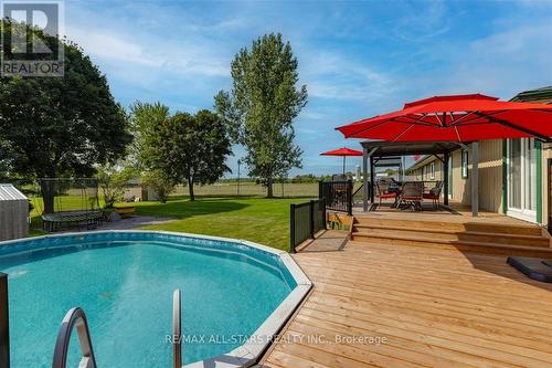 8281 Morning Glory Rd, Georgina, ON - Outdoor With Above Ground Pool With Deck Patio Veranda