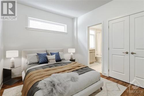 Virtually Staged-Main Floor Bedroom - 444 Turmeric Court, Ottawa, ON - Indoor Photo Showing Bedroom
