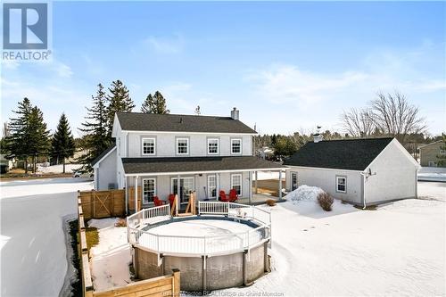 25 Hutchinson Lane, Rexton, NB - Outdoor With Above Ground Pool With Deck Patio Veranda
