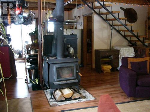 37223 Babine Lake Road, Burns Lake, BC - Indoor Photo Showing Living Room With Fireplace