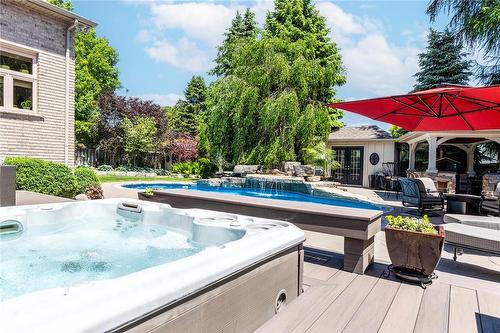 115 Rosemary Lane, Ancaster, ON - Outdoor With In Ground Pool