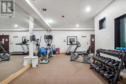 208 - 80 Port Street E, Mississauga, ON - Indoor Photo Showing Gym Room