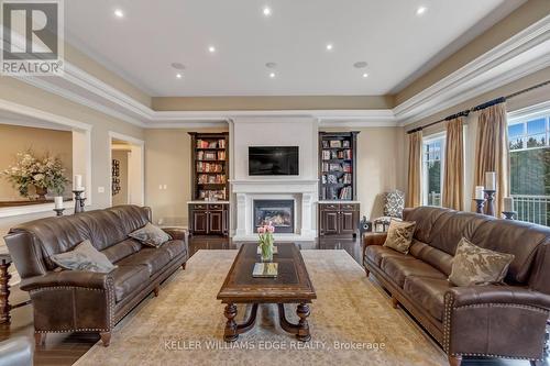5100 14 Sideroad, Milton, ON - Indoor Photo Showing Living Room With Fireplace